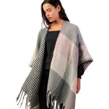 Veste Admas Poncho réversible Cuadros