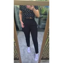 Pantalon Stradivarius Pantalon tailleur noir