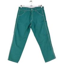 Pantalon Isabel Marant Pantalon droit en coton vert