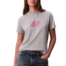 T-shirt Calvin Klein Jeans Camisetas Mujer Modèle Ss Fitted Script Calvin