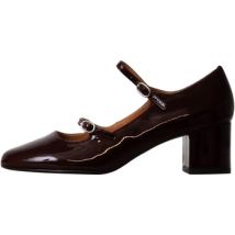 Chaussures escarpins Emilie Karston Ballerine à Talon Cuir Pivoine