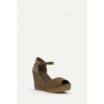 Espadrilles La Valeta Charlene Peep Toe Oliva
