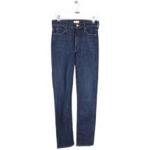 Jeans Mother Jean slim en coton bleu
