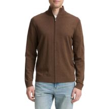 Pull Tom Tailor Gilet ZIPPE Marron