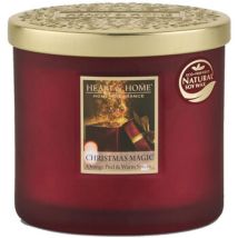 Bougies, diffuseurs Heart And Home Bougie 2 mèches ellipse magie de Noël -