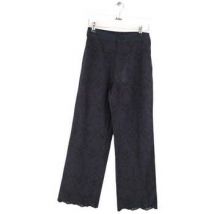 Pantalon Roseanna Pantalon droit en coton marine