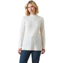 Pull Daxon by - Pull col montant maille torsadée