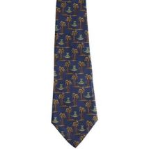 Costumes et cravates Salvatore Ferragamo Cravate en soie bleue