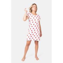 Robe courte Coup De Coeur Chemise de nuit femme 100% coton - COEUR