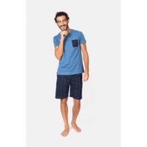 Ensembles enfant Coup De Coeur Pyjashort homme 100% coton - POIS