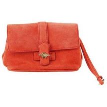 Pochette Loro Piana Pochette en daim orange