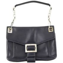 Sac a main Roger Vivier Sac porté épaule en cuir noir