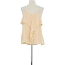 Blouses Theory Top sans manche en soie beige