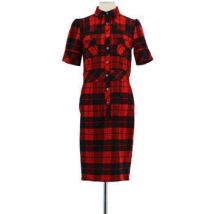 Robe courte D&G Robe en laine rouge