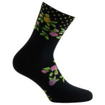 Chaussettes Achile Mi-chaussettes Fleurs Fabrication française