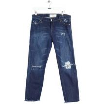 Jeans boyfriend Iro Jean droit en coton marine