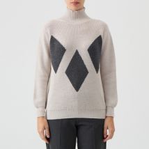 Pull Le Tricot Perugia Col roulé avec diamants et paillettes