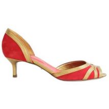 Chaussures escarpins Sergio Rossi Talons en daim rouges