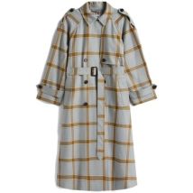 Trench Tommy Hilfiger Gabardina Mujer Modèle Light Wool Check Rlx Tre