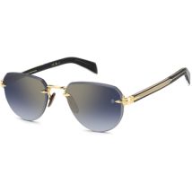 Lunettes de soleil David Beckham DB 7144/S Lunettes de soleil, Or/Bleu, 55 mm