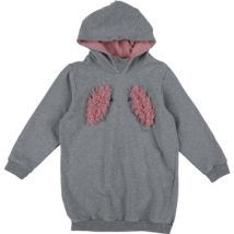 Tunique enfant Il Gufo Robe sweat gris