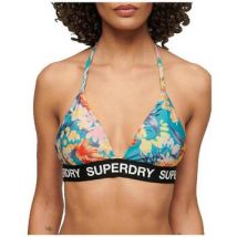 Maillots de bain Superdry Haut de bikini triangle Logo Bleu
