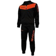 Ensembles de survêtement Givova Ensemble enfant survêtement noir et orange fluo