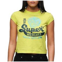 T-shirt Superdry T-shirt Varsity Burnout à manches courtes