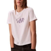 T-shirt Calvin Klein Jeans Camisetas Mujer Modèle Ss Fitted Script Calvin