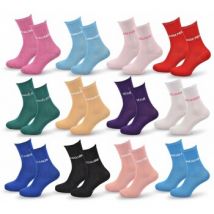 Chaussettes Ozabi Chaussettes Femme Lurex Message Humoristique 12 Paires SURPRISE