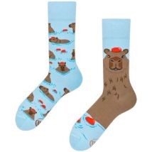 Chaussettes Many Mornings Chaussettes Capybara Bleu