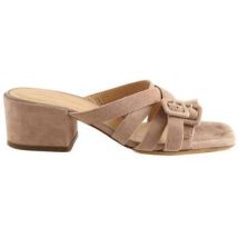 Mules Sergio Rossi Talons en daim beiges