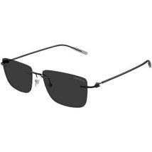 Lunettes de soleil Montblanc MB0429S Lunettes de soleil, Noir/Gris, 56 mm