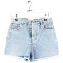 Short Alexandre Vauthier Mini short en coton bleu