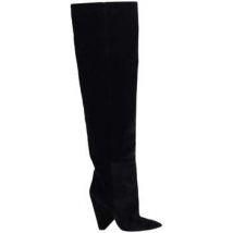 Cuissardes Saint Laurent Bottes en velours noires