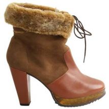 Bottines Robert Clergerie Boots en daim marron