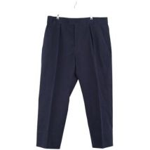 Pantalon Loro Piana Pantalon droit en coton bleu