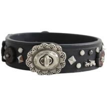 Bracelets Coach Bracelet en cuir noir