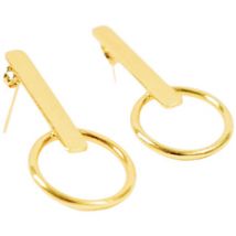 Boucles oreilles Les Reines Boucles d'oreilles clé dorée