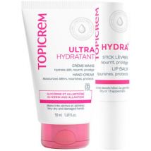 Hydratants & nourrissants Topicrem Crème Mains + Baume À Lèvres Uh 2 Unités