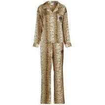 Ensembles de pyjama Juicy Couture Tamzin Cheetah Satin Shirt Pant Set
