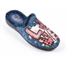 Chaussons Ozabi Pantoufles Mules femme PHOTOPRINT LOVE MARINE