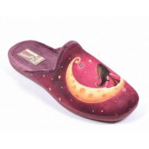 Chaussons Ozabi Pantoufles Mules femme PHOTOPRINT LUNA BORDEAUX
