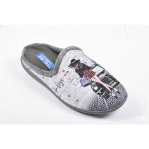 Chaussons Ozabi Pantoufles Femme Mule PhotoPrint K8891 GRIS