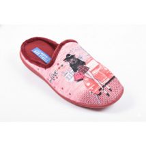 Chaussons Ozabi Pantoufles Femme Mule PhotoPrint K8891 BORDEAUX