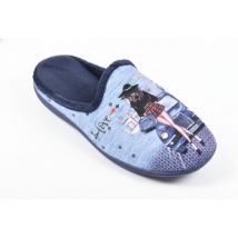Chaussons Ozabi Pantoufles Femme Mule PhotoPrint K8891 MARINE