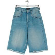Jeans flare / larges Isabel Marant Short en coton bleu