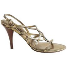 Sandales Louis Vuitton Talons en cuir dorés