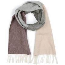 Echarpe Profuomo Écharpe Agneline Gris Beige Brun