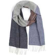 Echarpe Profuomo Écharpe Agneline Gris Bleu Brun